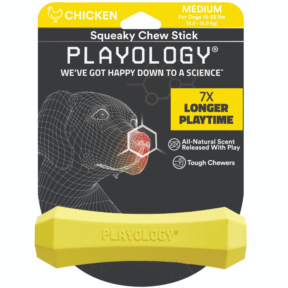 Playology Cane Gioco Squeak Aroma Pollo M