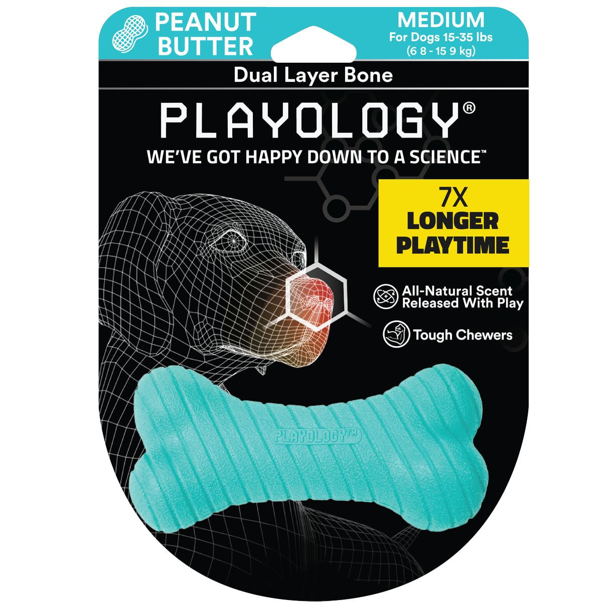 Playology Cane Gioco Osso Aroma Burro Arachidi M