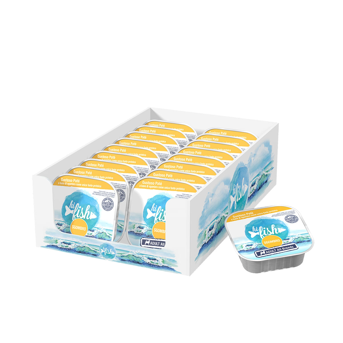 Hi Fish Dog Vaschetta Multipack 18x300G SGOMBRO
