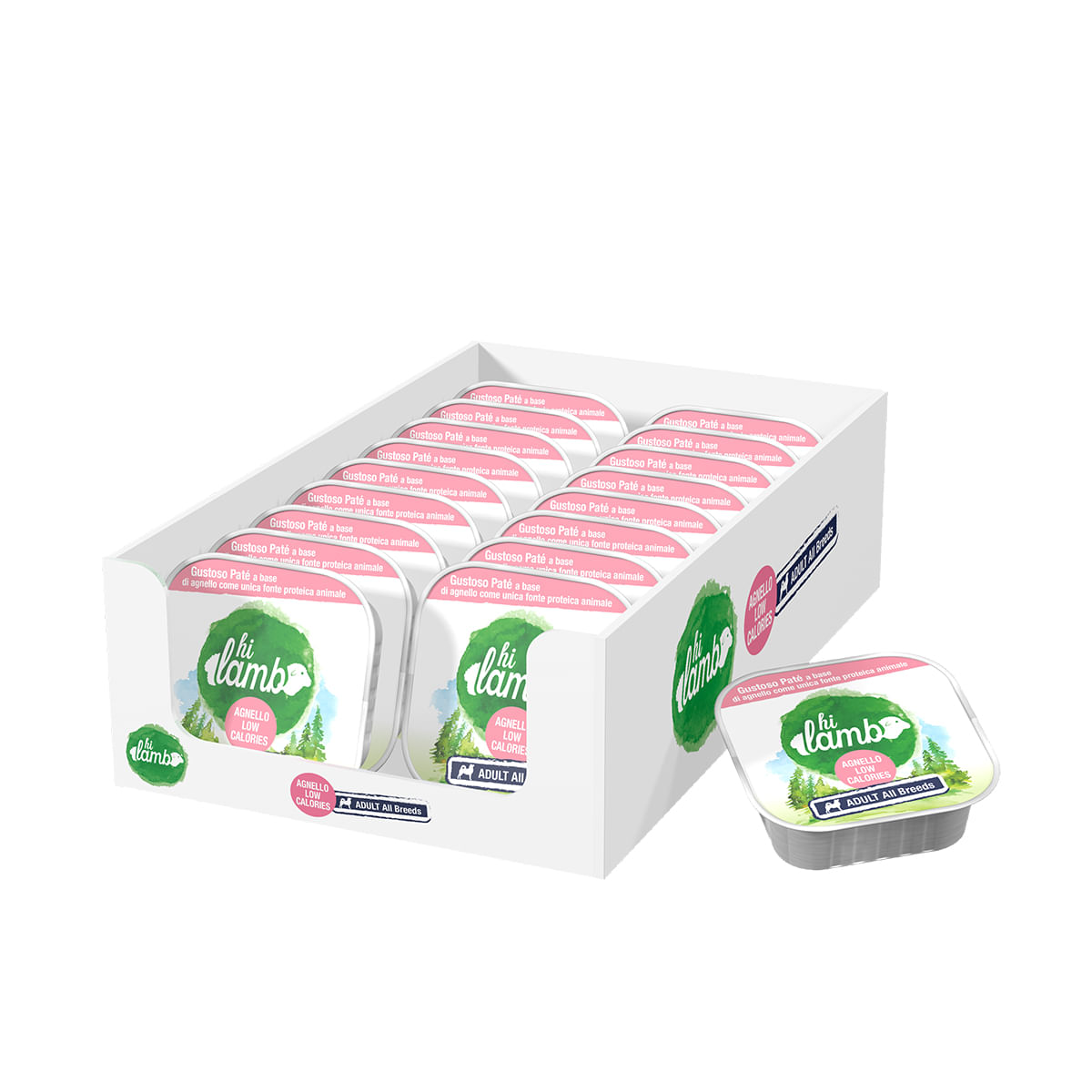 Hi Lamb Light Dog Vaschetta Multipack 18x300G