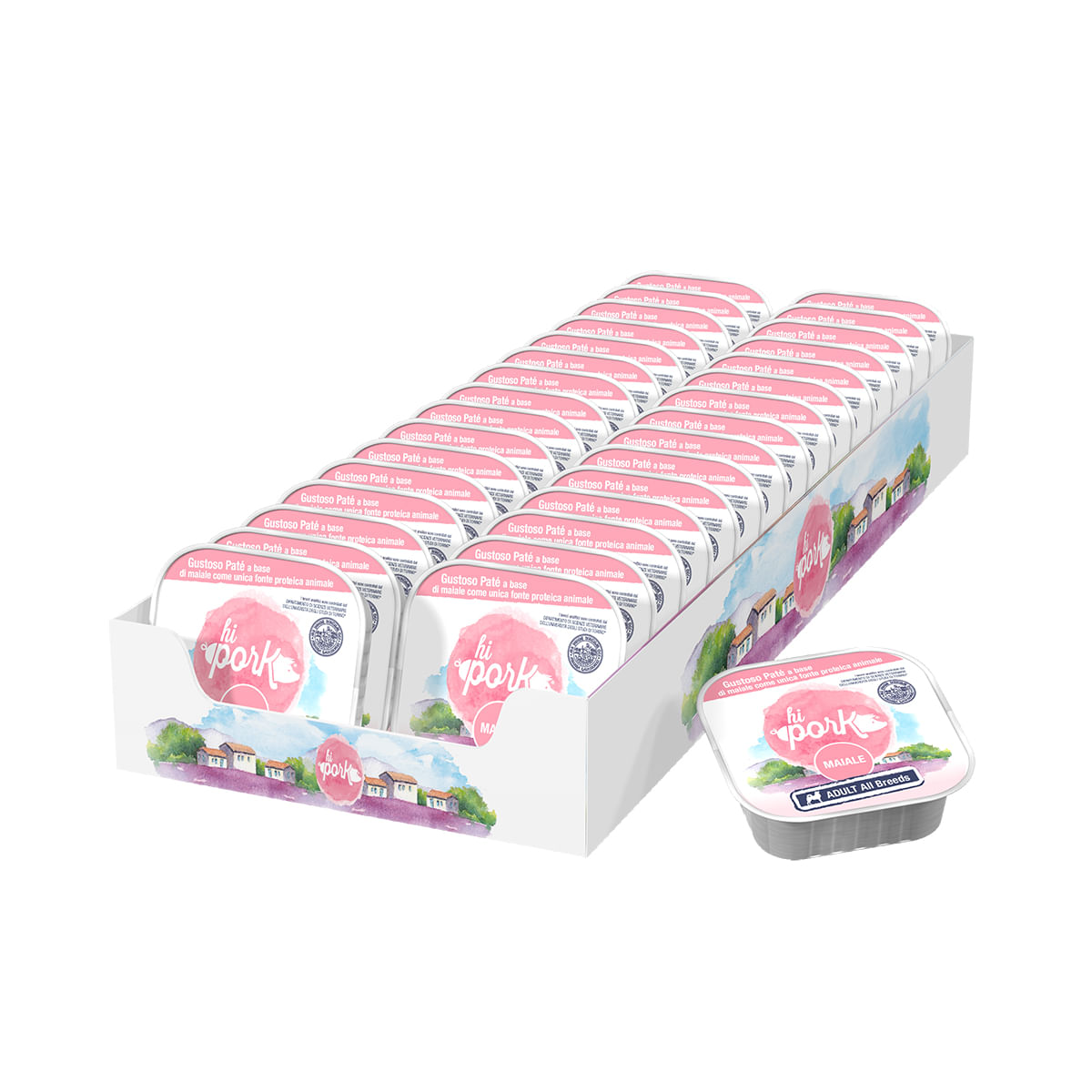 Hi Pork Dog Vaschetta Multipack 32x100G MAIALE