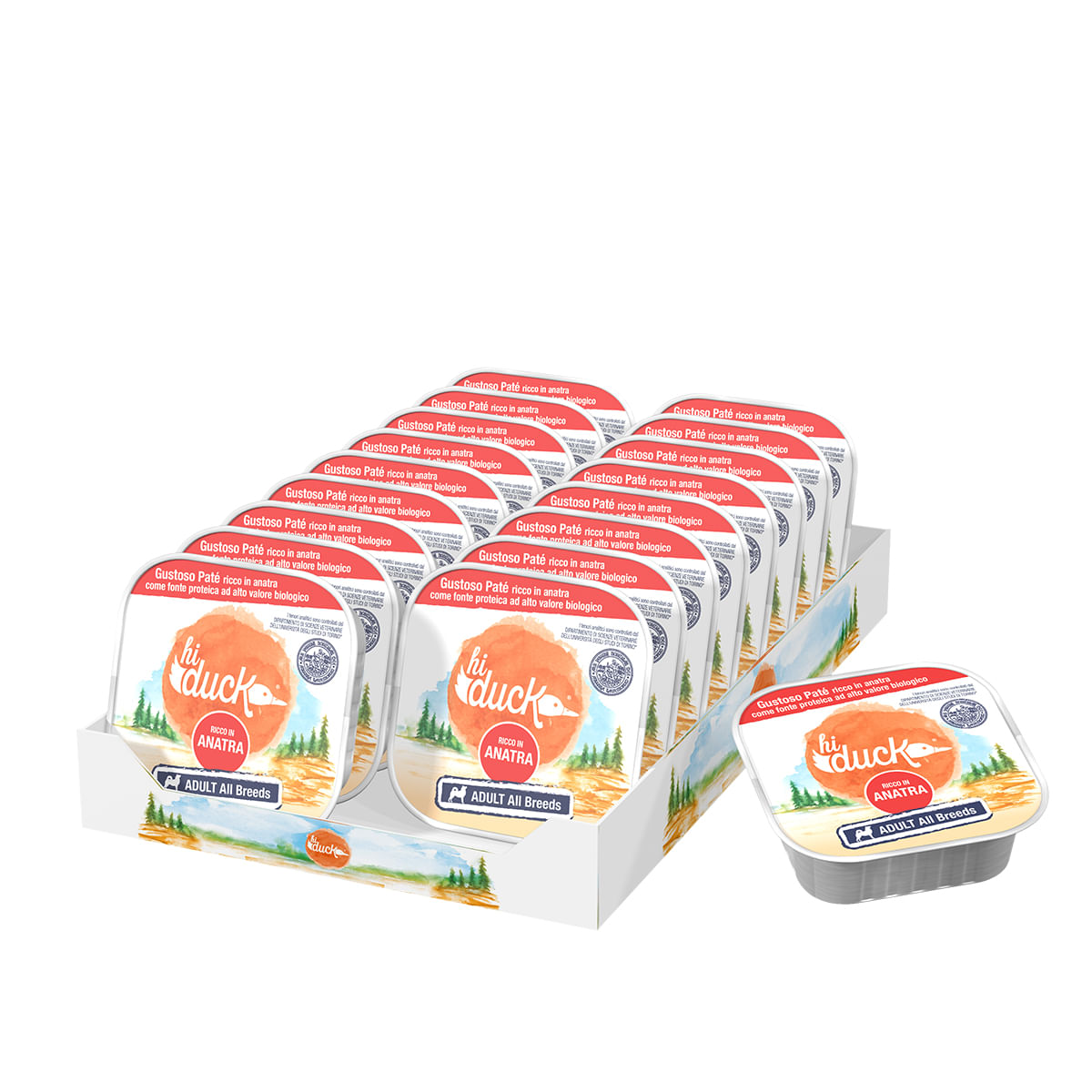 Hi Duck Dog Vaschetta Multipack 18x300G ANATRA