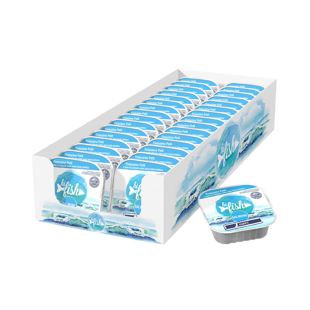 Hi Fish Puppy Vaschetta Multipack 32x100G SALMONE