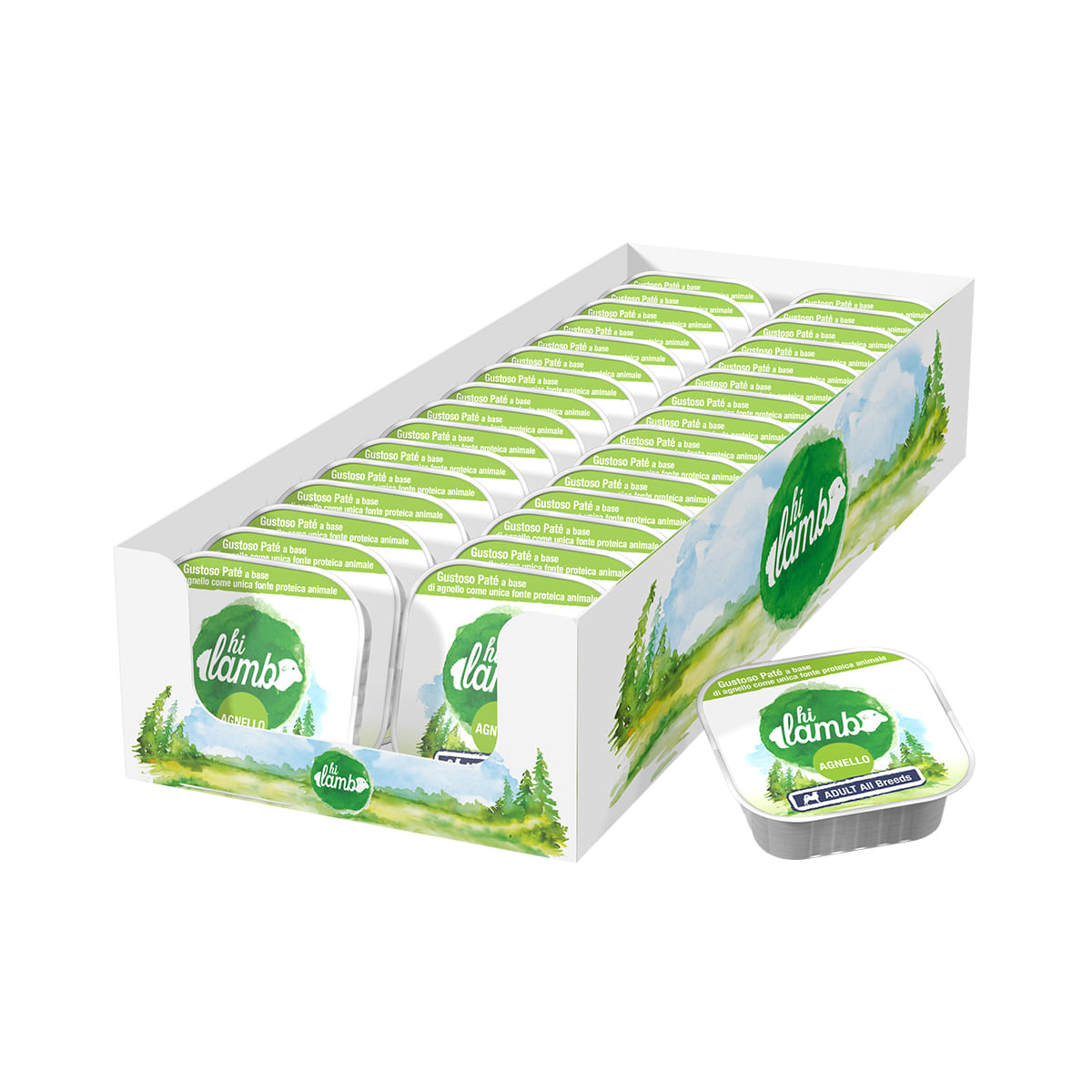 Hi Lamb Dog Vaschetta Multipack  32x100G AGNELLO