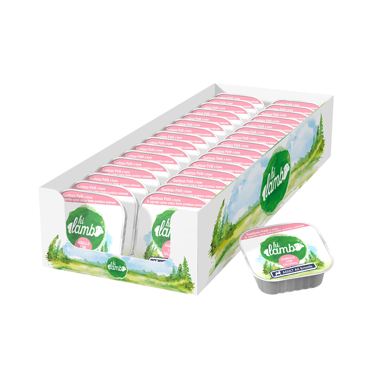 Hi Lamb Light Dog Vaschetta Multipack 32x100G