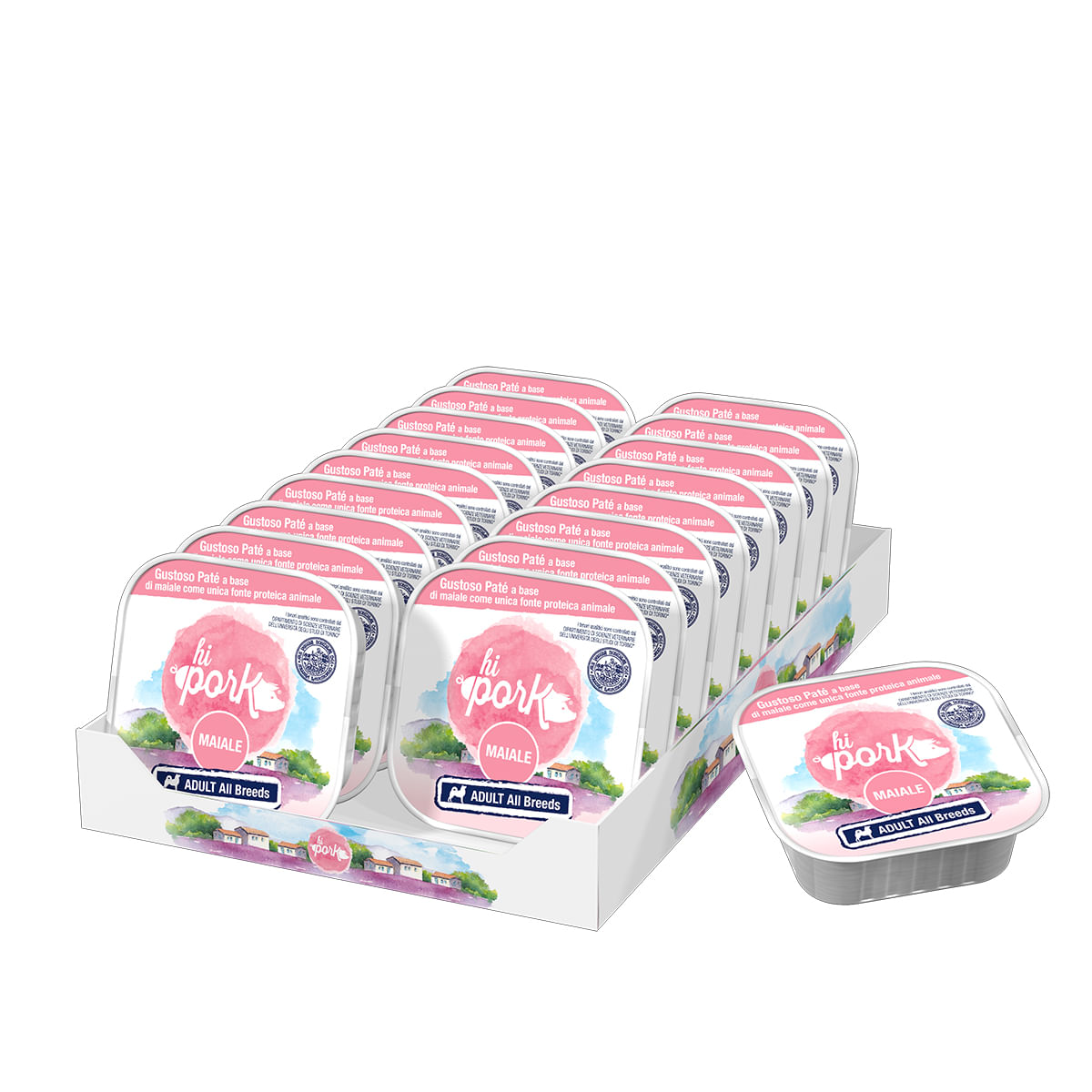 Hi Pork Dog Vaschetta Multipack 18x300G MAIALE