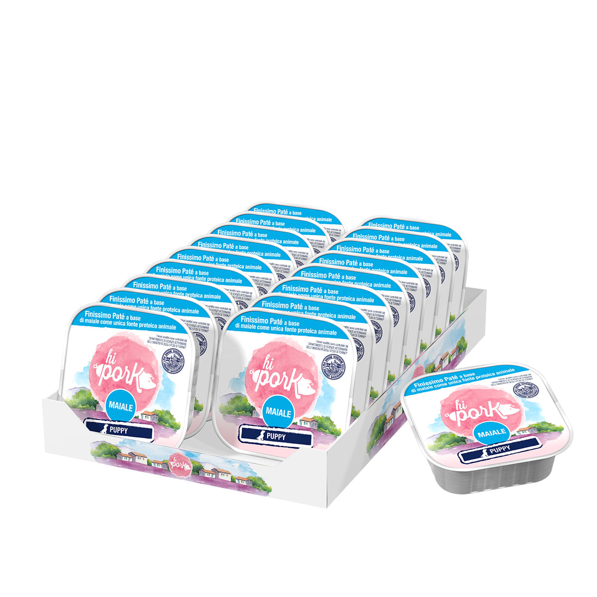 Hi Pork Puppy Vaschetta Multipack 18x300G