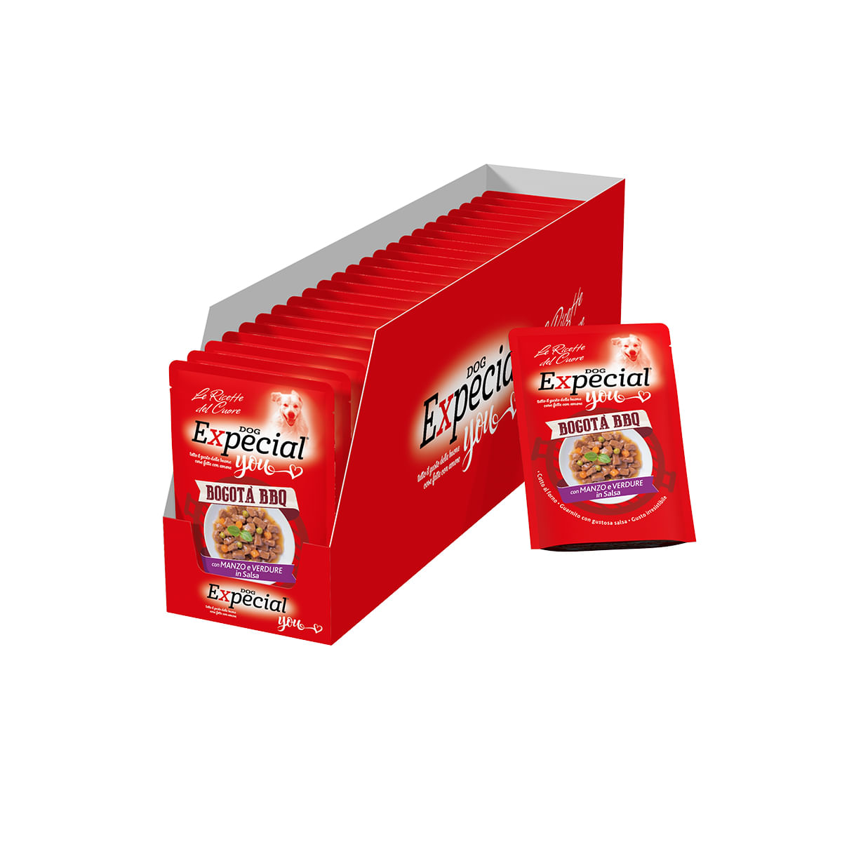 Expecial You Dog BBQ Busta Multipack 24x100G MANZO E VERDURE