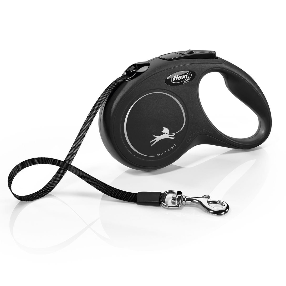 Flexi Guinzaglio New Classic Tape Nero S - 5 METRI