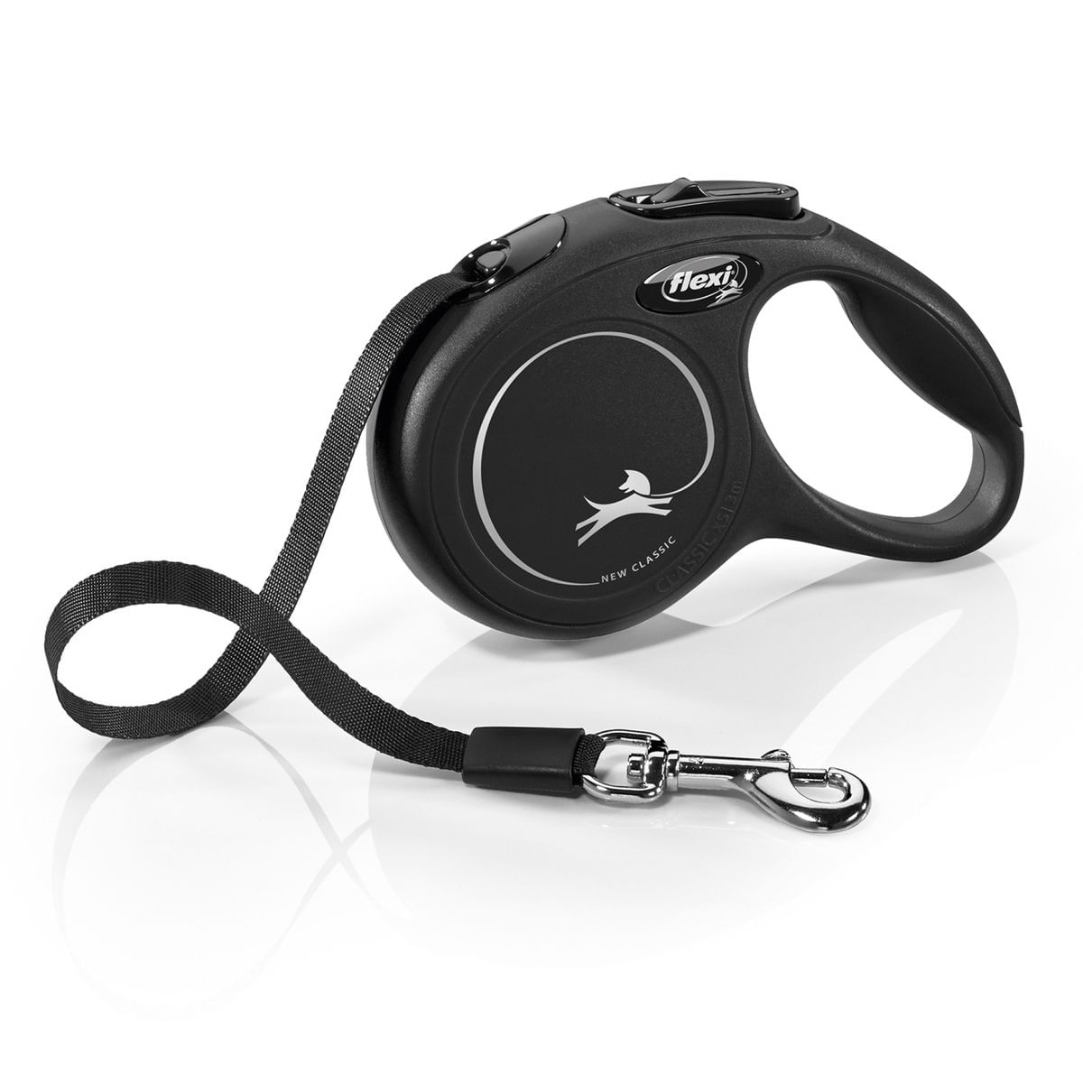 Flexi Guinzaglio New Classic Tape Nero XS - 3 METRI