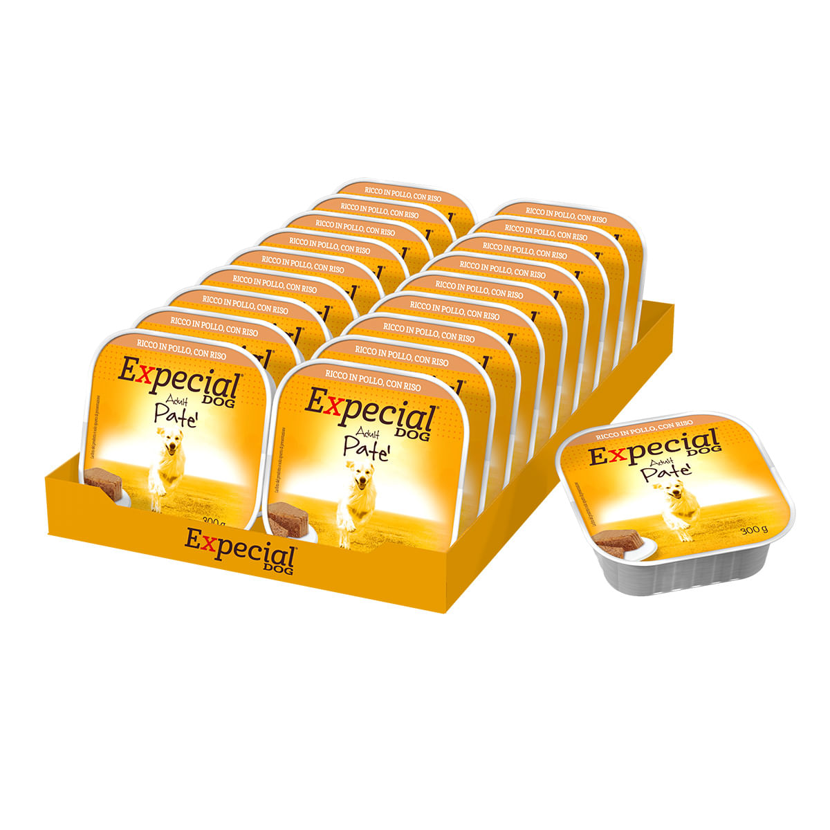 Expecial Dog Vaschetta Multipack 18x300G POLLO E RISO