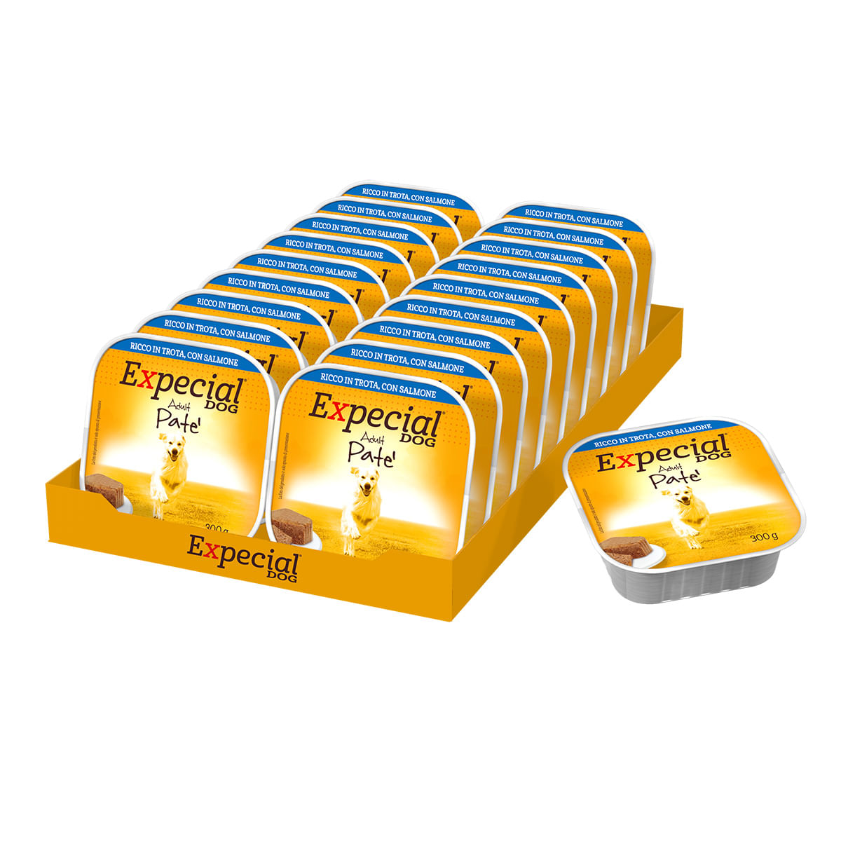 Expecial Dog Vaschetta Multipack 9x300G TROTA CON SALMONE