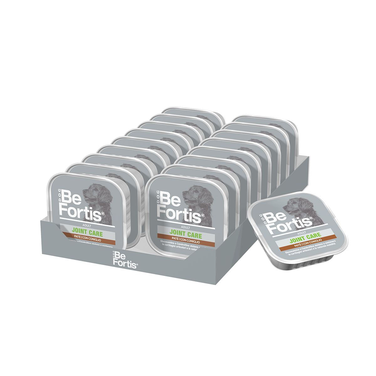 BeFortis Dog Joint Care Vaschetta Multipack 18x300G CONIGLIO