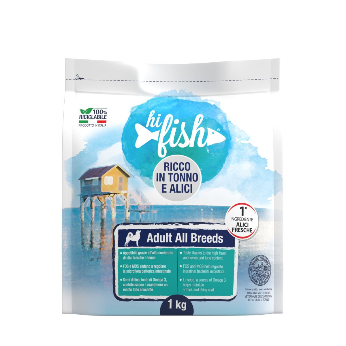 Hi Fish Dog Fresco Tonno e Alici 1KG