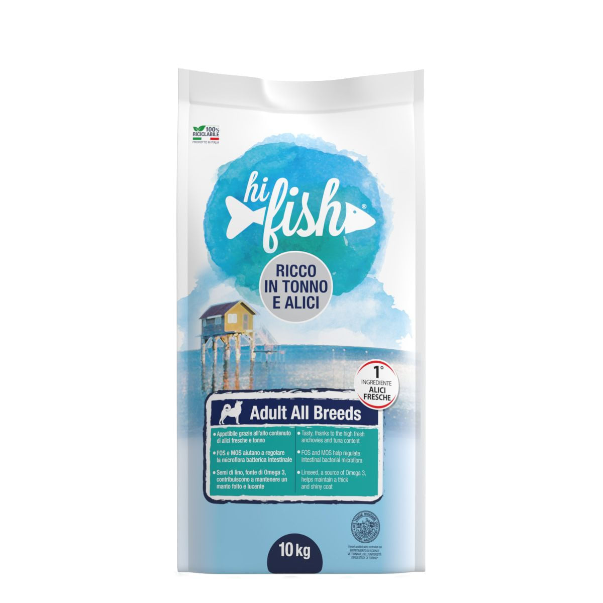 Hi Fish Dog Fresco Tonno e Alici 10KG