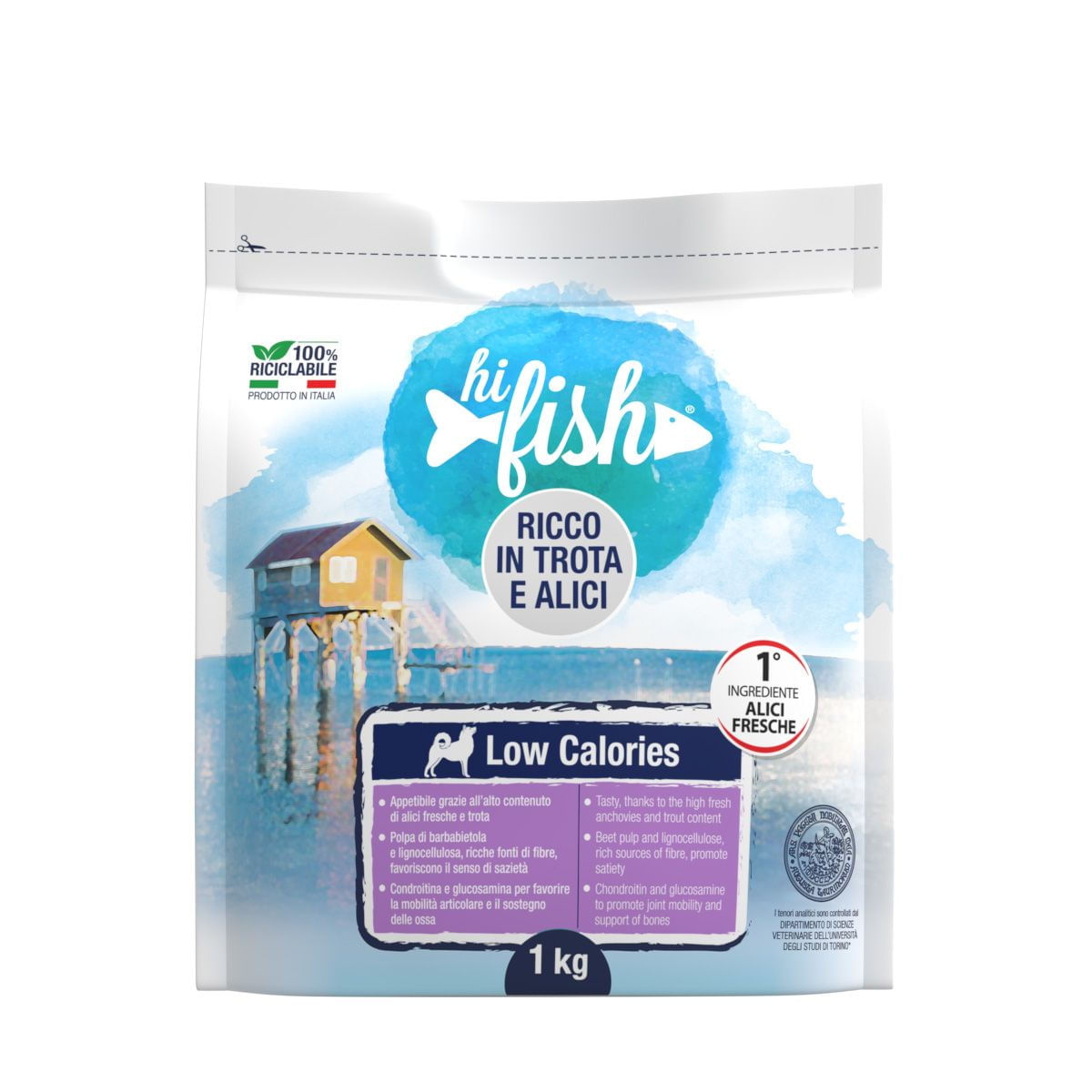 Hi Fish Dog Fresco Low Calories Trota e Alici 1KG