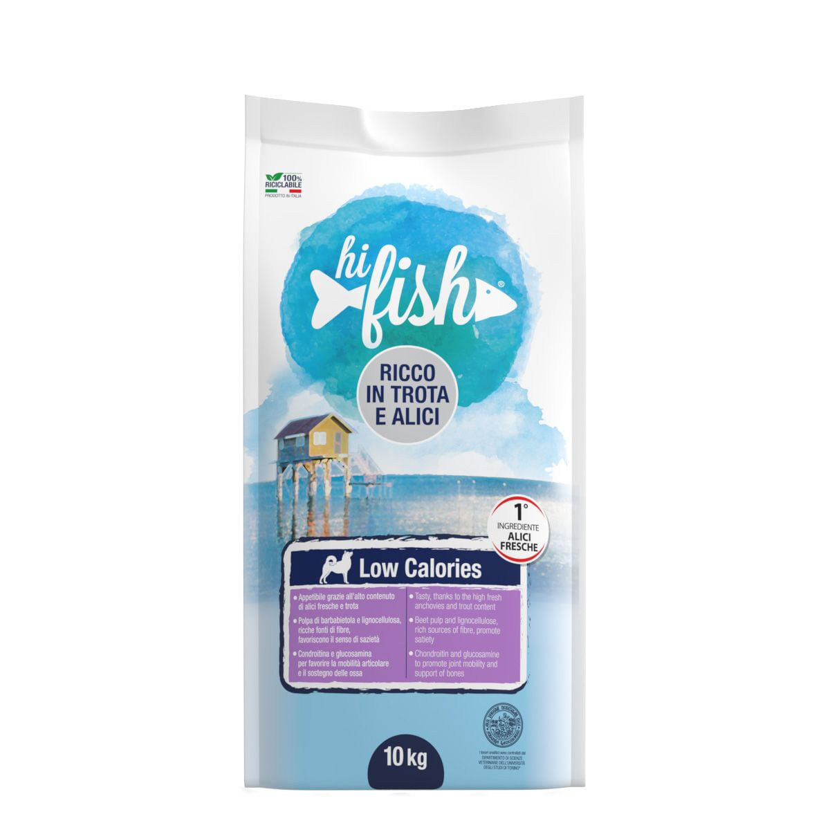 Hi Fish Dog Fresco Low Calories Trota e Alici 10KG