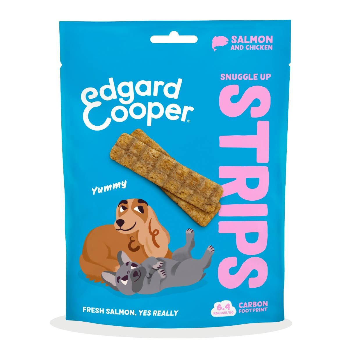 Edgard&Cooper Snack Dog Strisce 75G SALMONE E POLLO