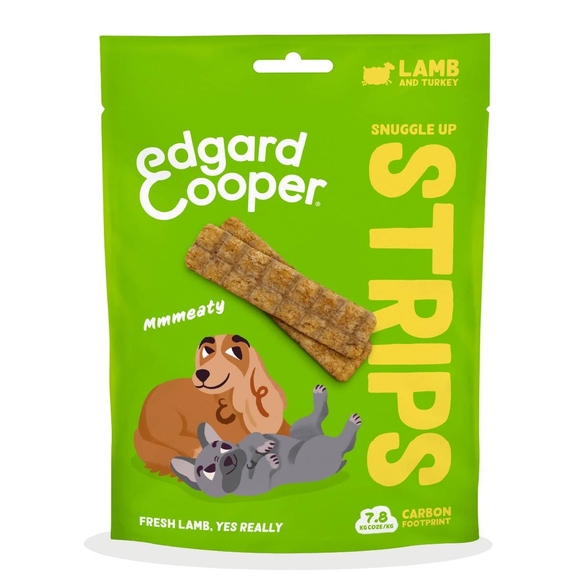 Edgard&Cooper Snack Dog Strisce 75G AGNELLO E TACCHINO