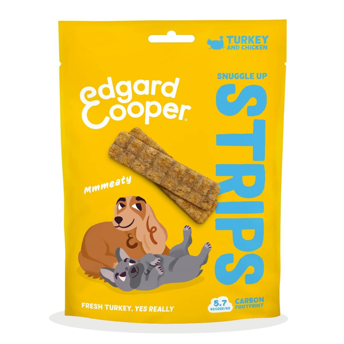 Edgard&Cooper Snack Dog Strisce 75G TACCHINO E POLLO