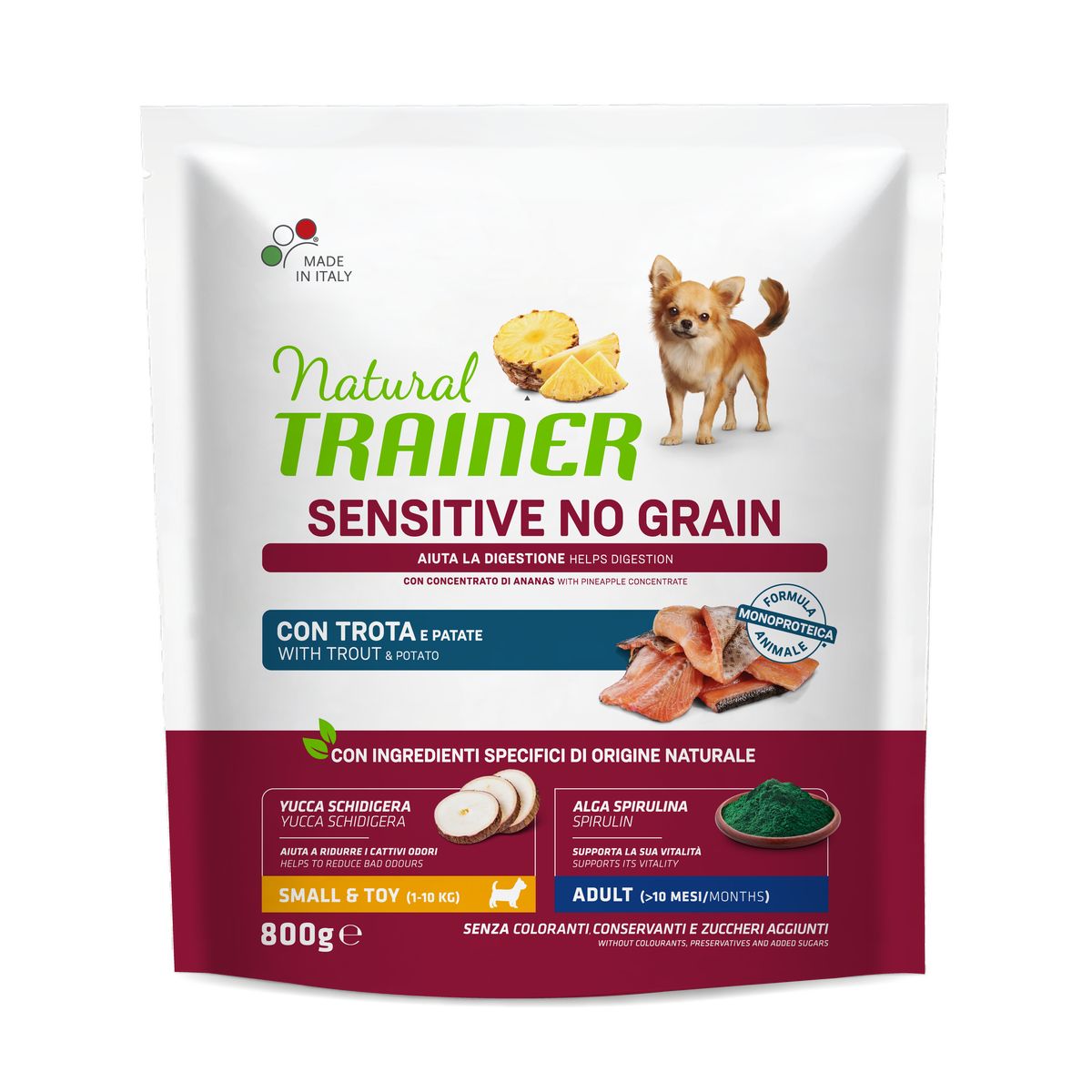 Natural Trainer Sensitive No Grain Mini Trota 800G