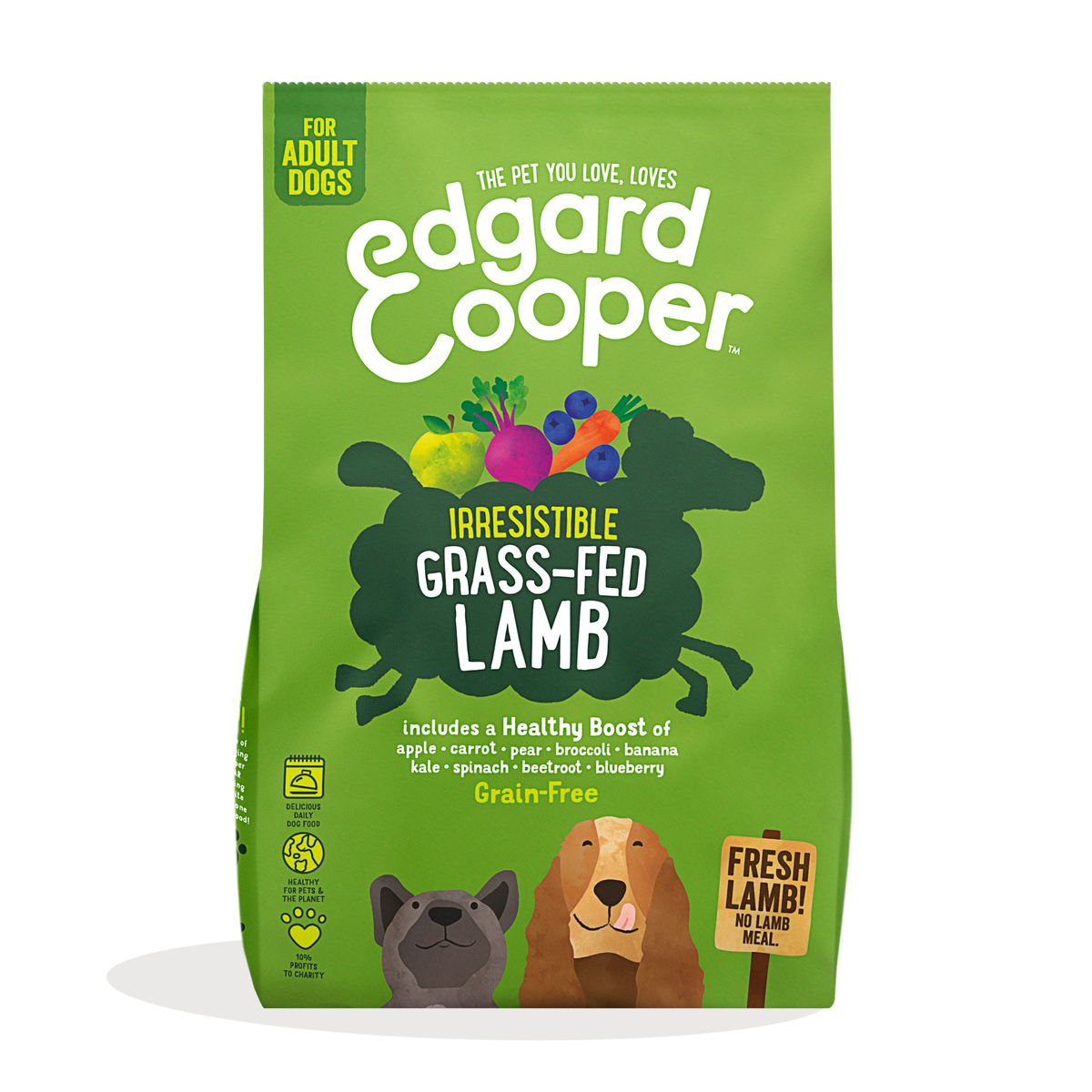 Edgard & Cooper Dog Adult Agnello 700G