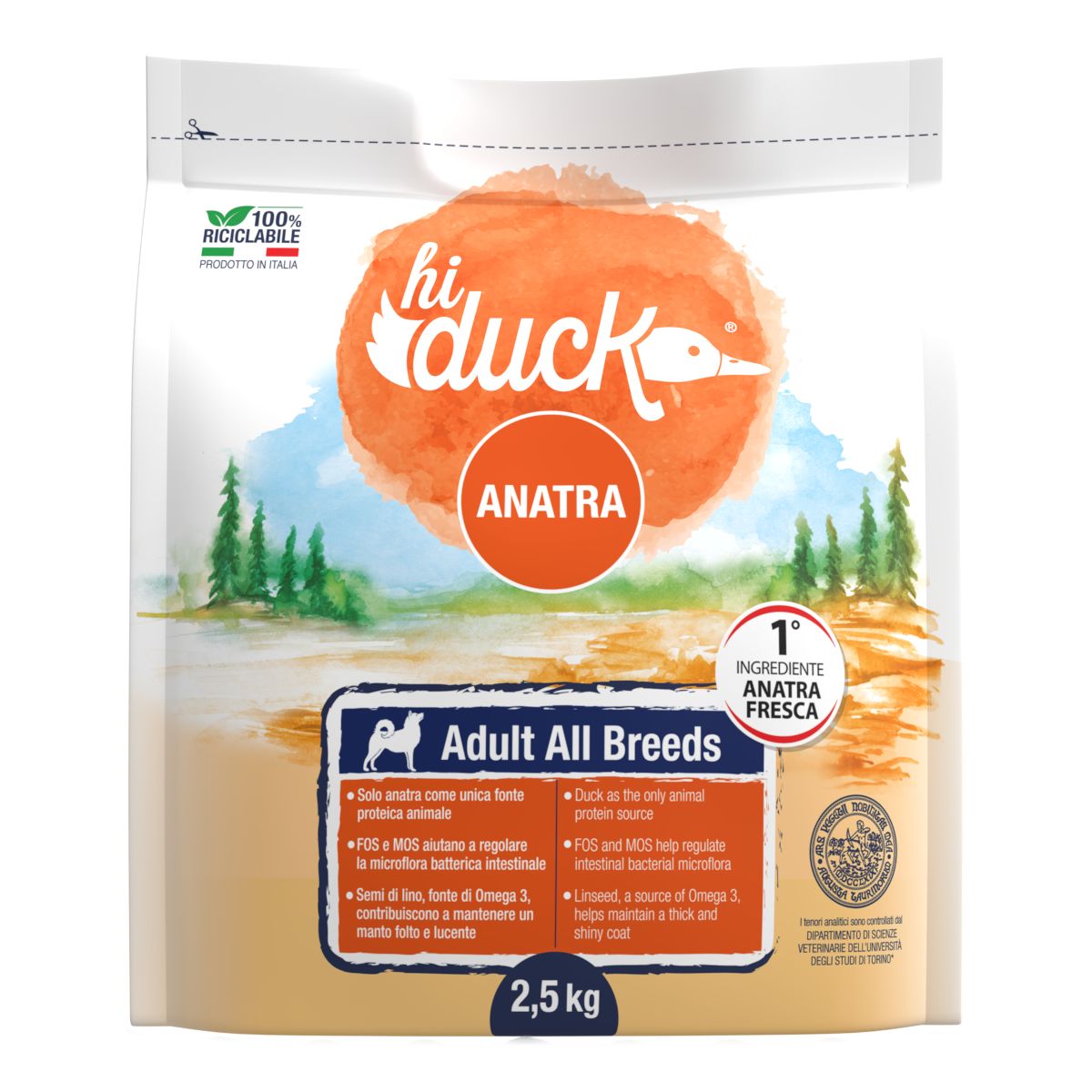 Hi Duck Dog Adult Anatra 2.5KG