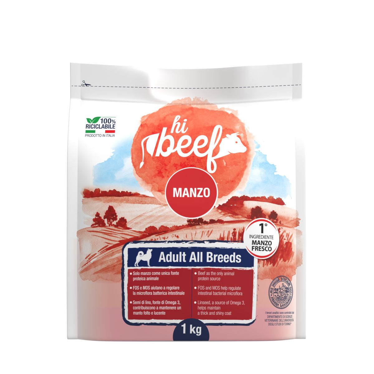 Hi Beef Dog Adult All Breeds Manzo 1KG