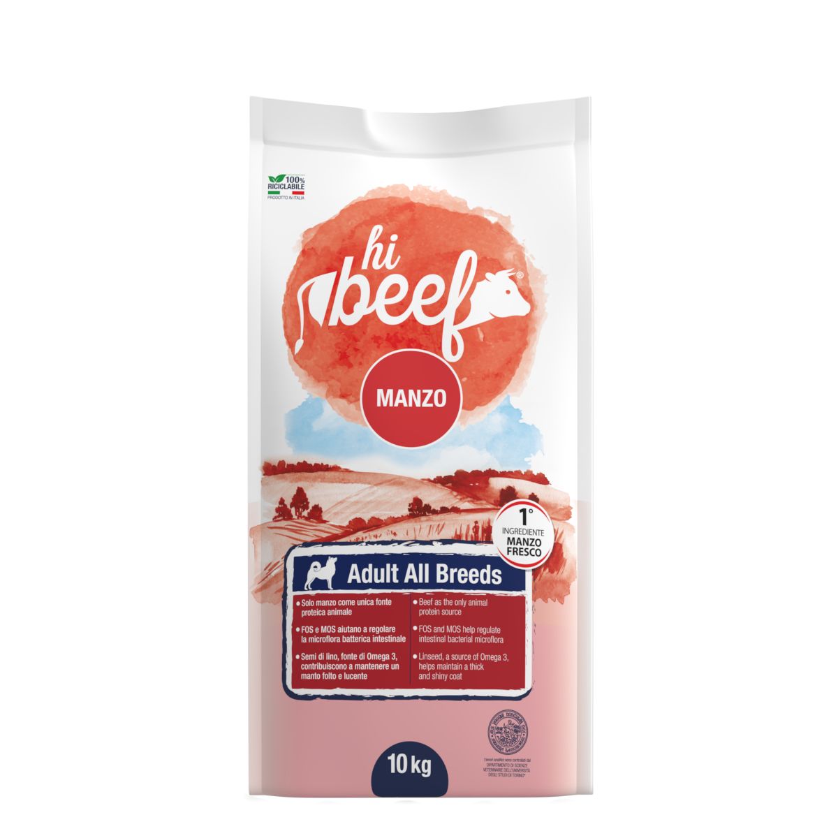 Hi Beef Dog Adult All Breeds Manzo 10KG