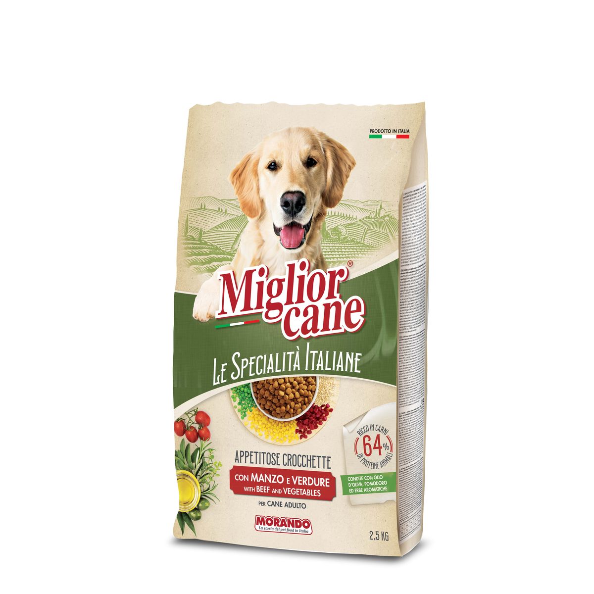 Miglior Cane Medium Manzo e Verdure 2.5KG