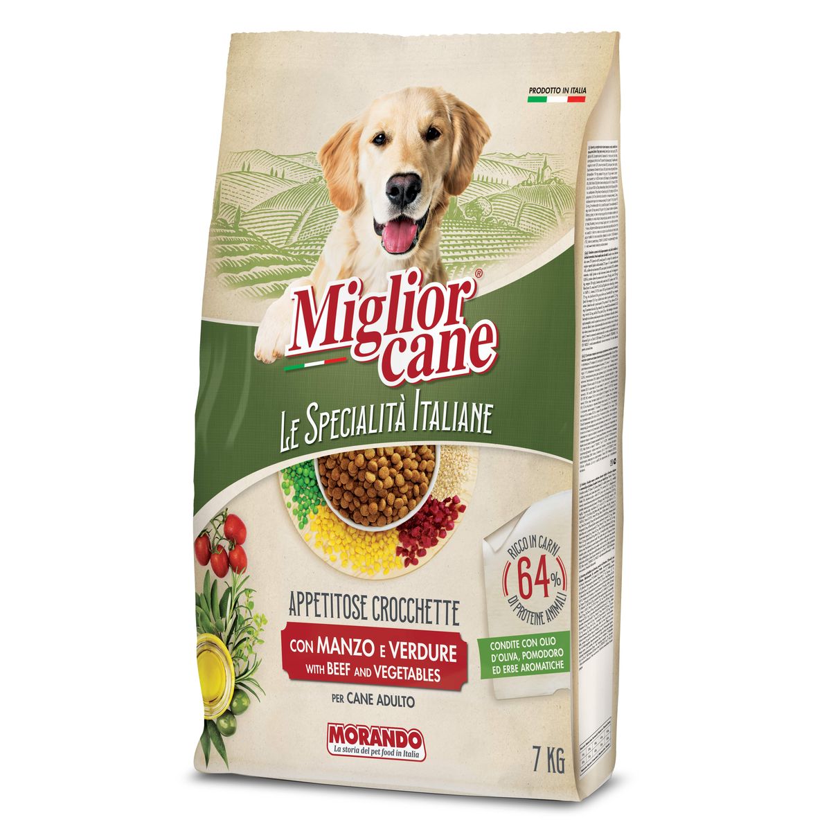 Miglior Cane Medium Manzo e Verdure 7KG