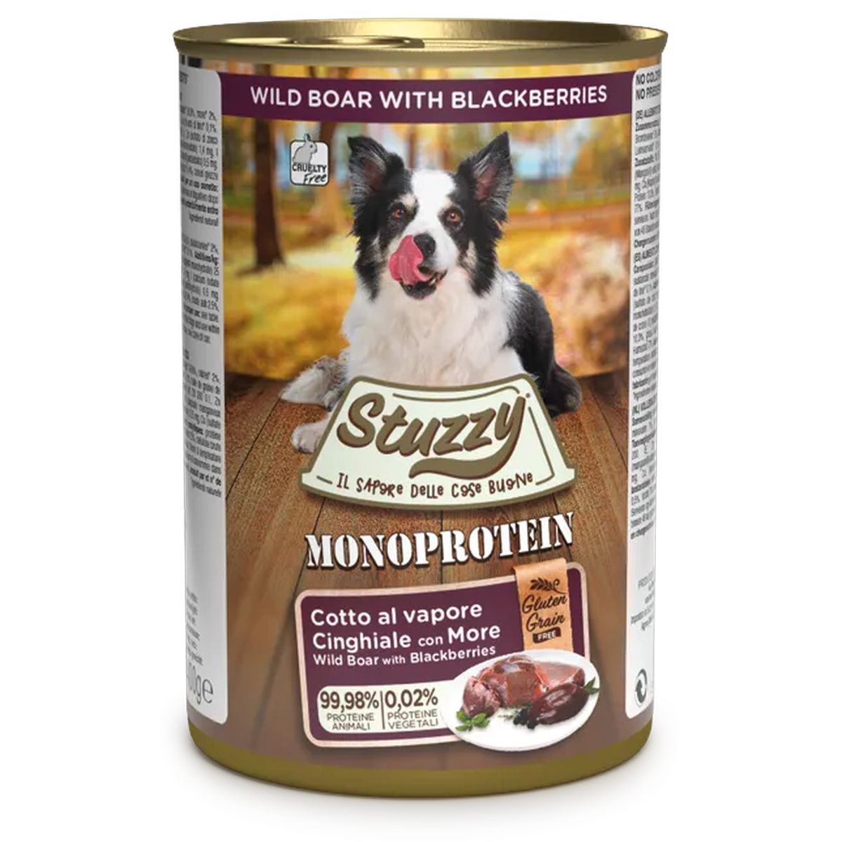 Stuzzy Dog Monoprotein Lattina 400G CINGHIALE