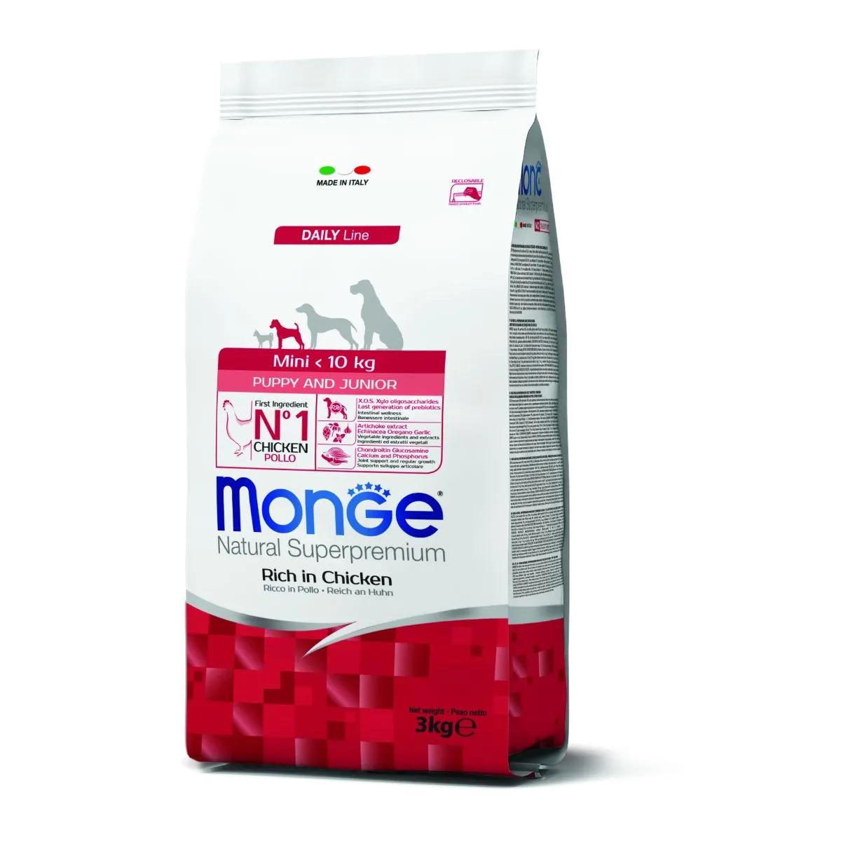 Monge Natural Superpremium Puppy&Junior Mini con Pollo 3KG