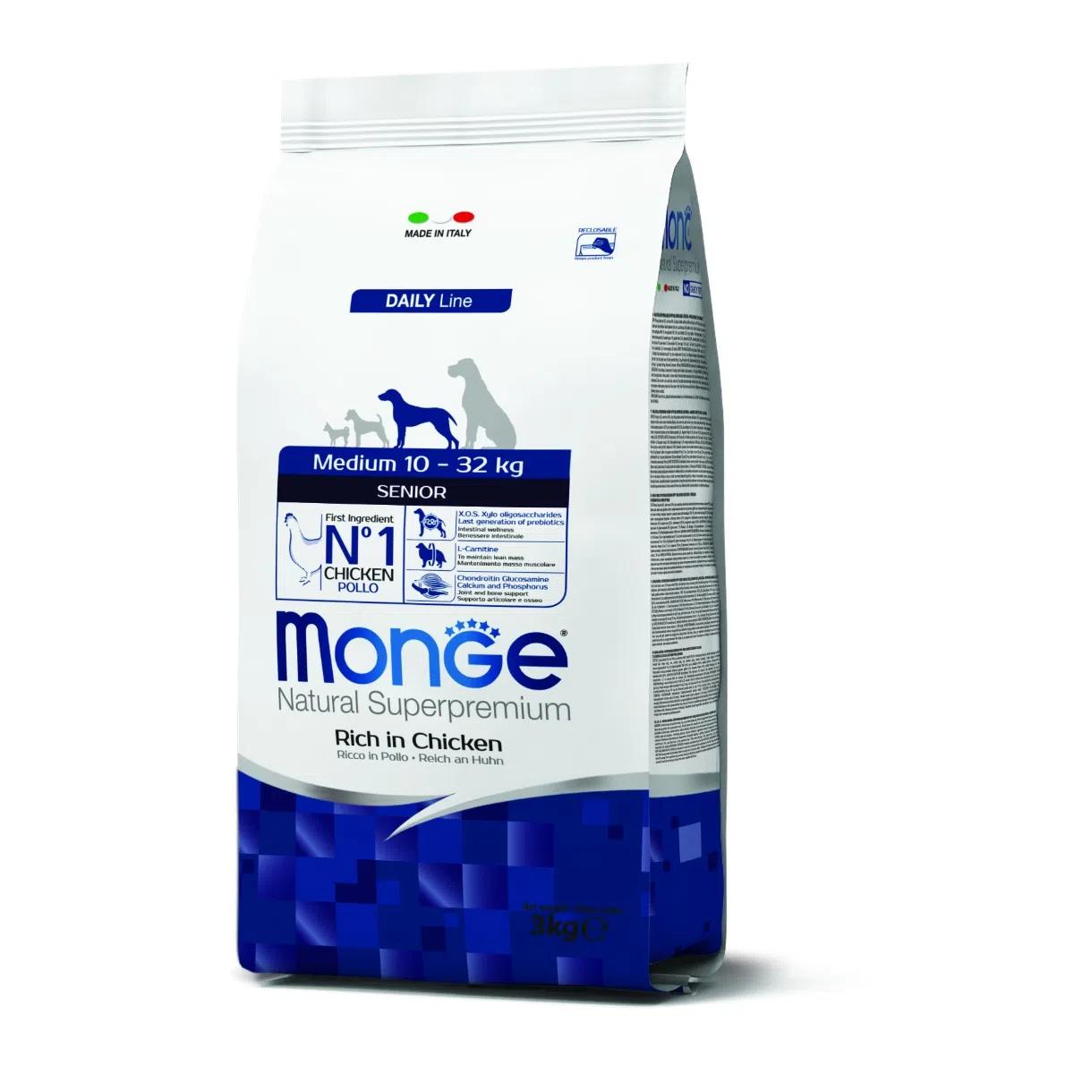 Monge Natural Superpremium Senior Medium con Pollo 3KG