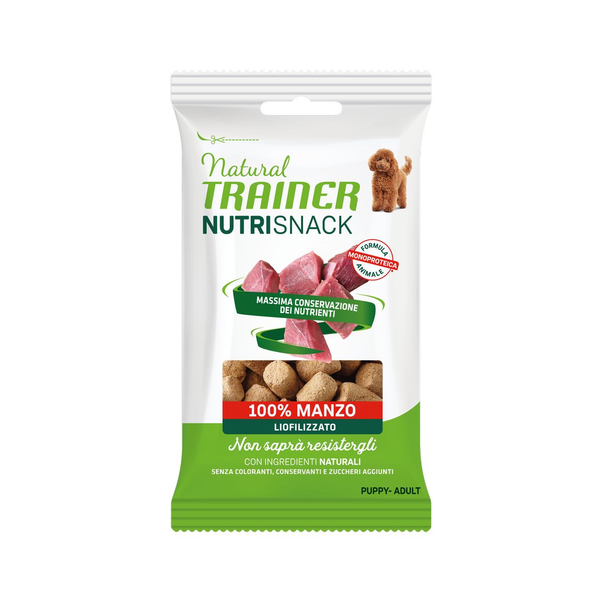 Natural Trainer Dog Nutri Snack 20G MANZO