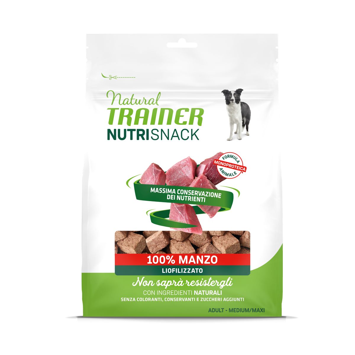 Natural Trainer Dog Nutri Snack 50G MANZO