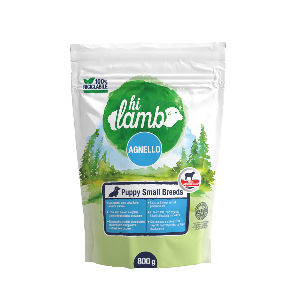 Hi Lamb Puppy Small Breeds Agnello 800G