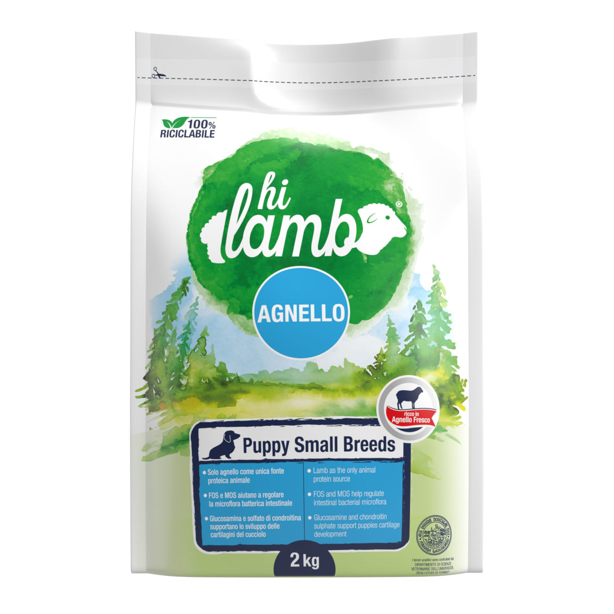 Hi Lamb Puppy Small Breeds Agnello 2KG