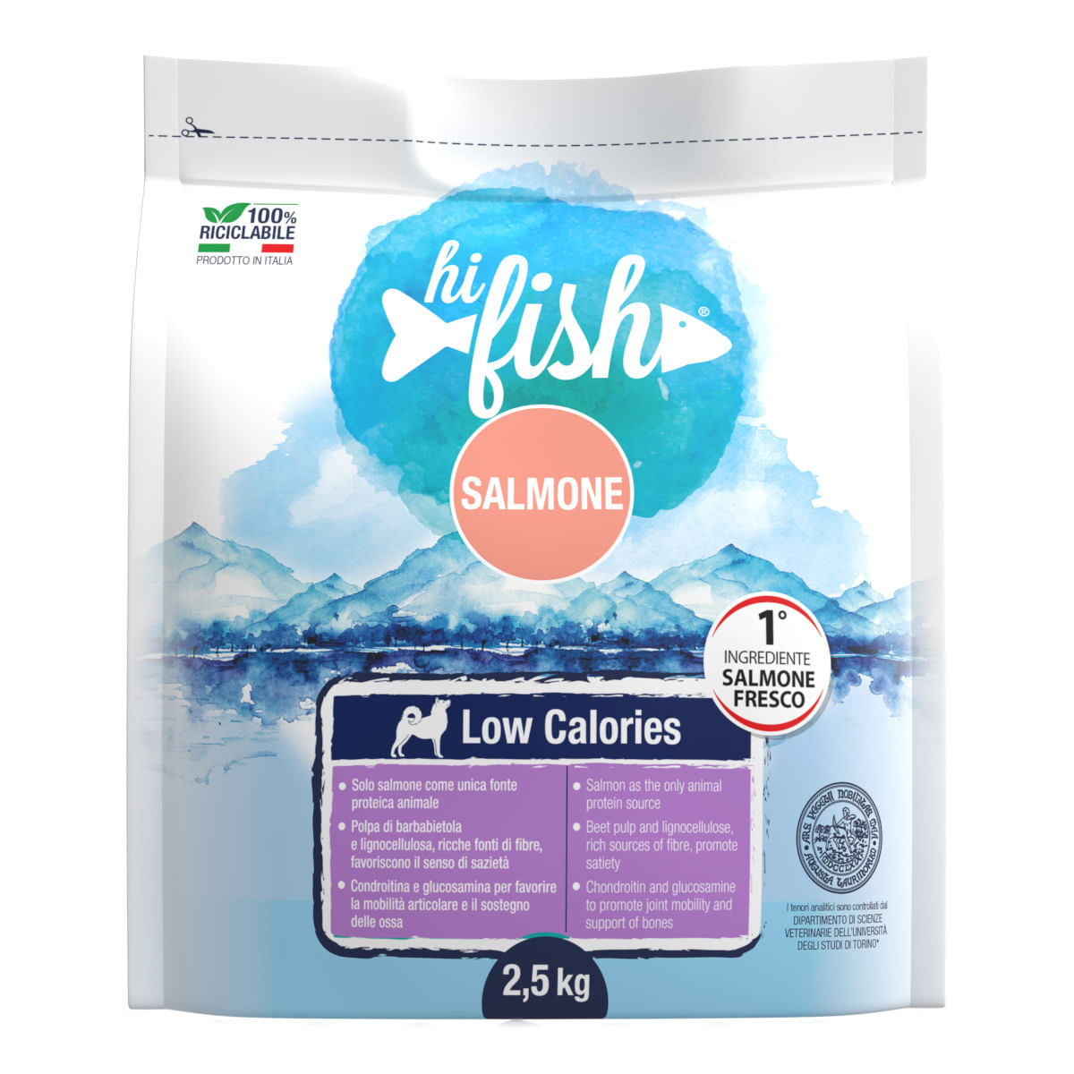 Hi Fish Dog Fresco Low Calories Salmone 2.5KG