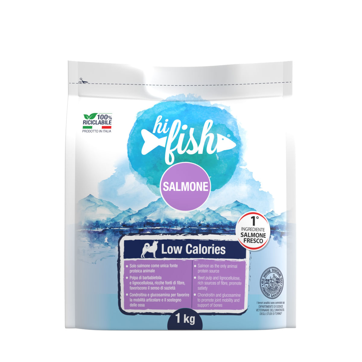 Hi Fish Dog Fresco Low Calories Salmone 1KG