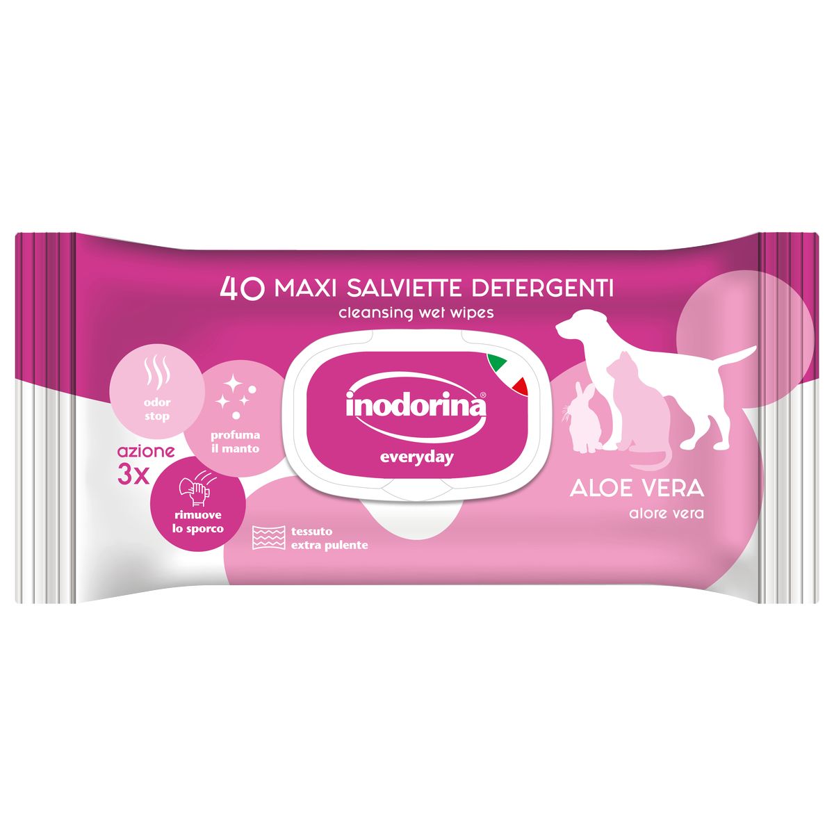Inodorina Salviette Refresh ALOE VERA