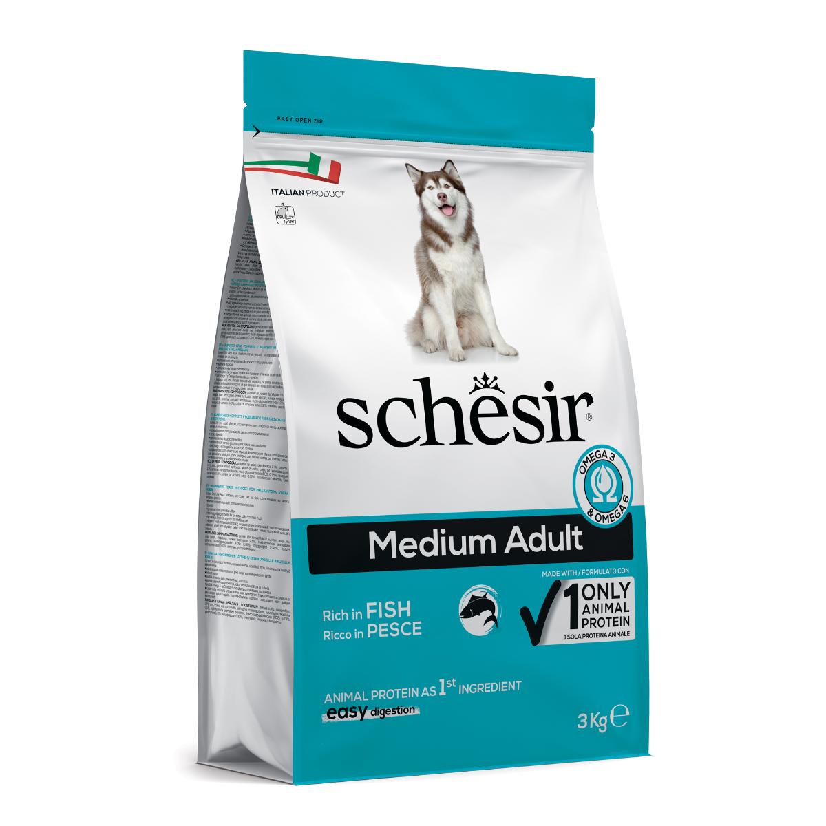 Schesir Dog Medium Maintenance Pesce 3KG