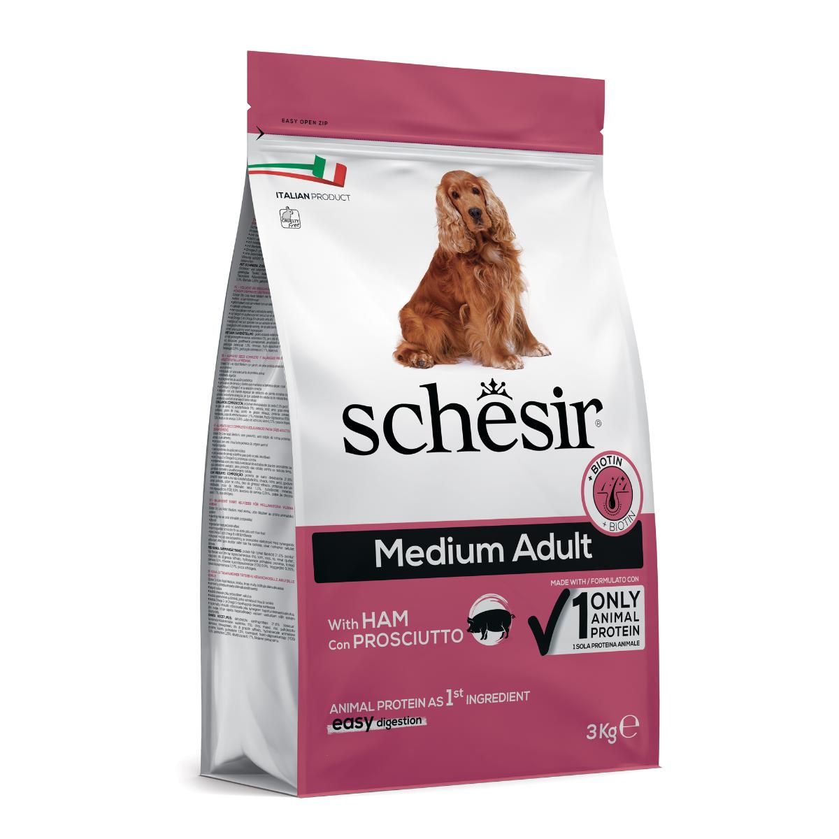 Schesir Medium Adult Maintenance con prosciutto 3KG