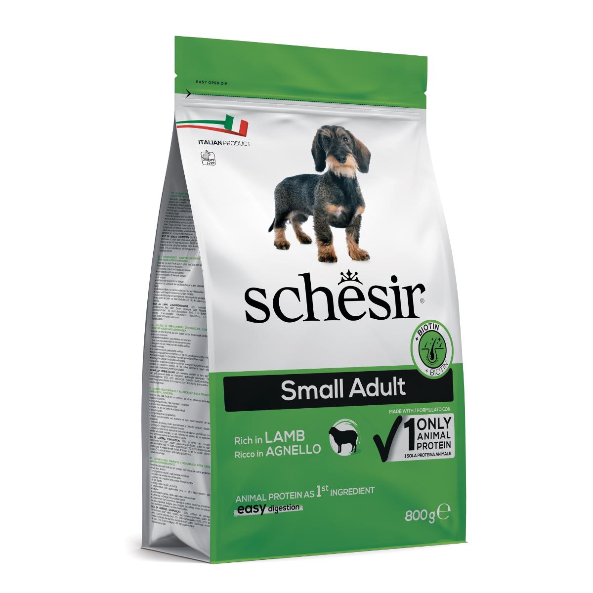 Schesir Small Adult Maintenance con agnello 800G