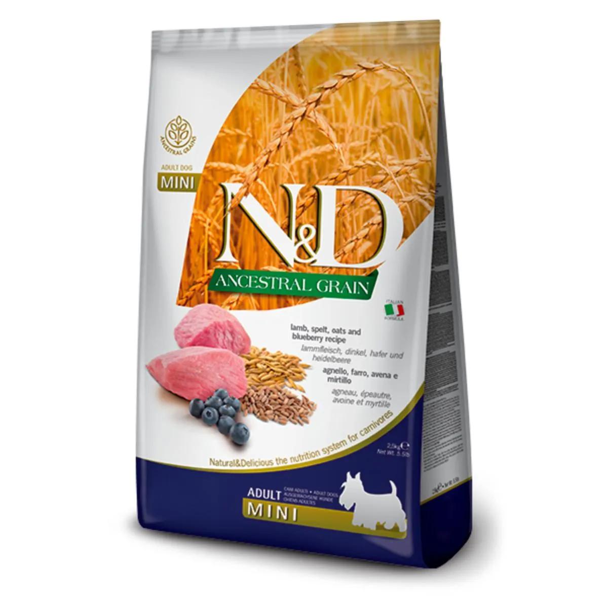 N&D Ancestral Adult Mini Agnello e Mirtilli 7KG