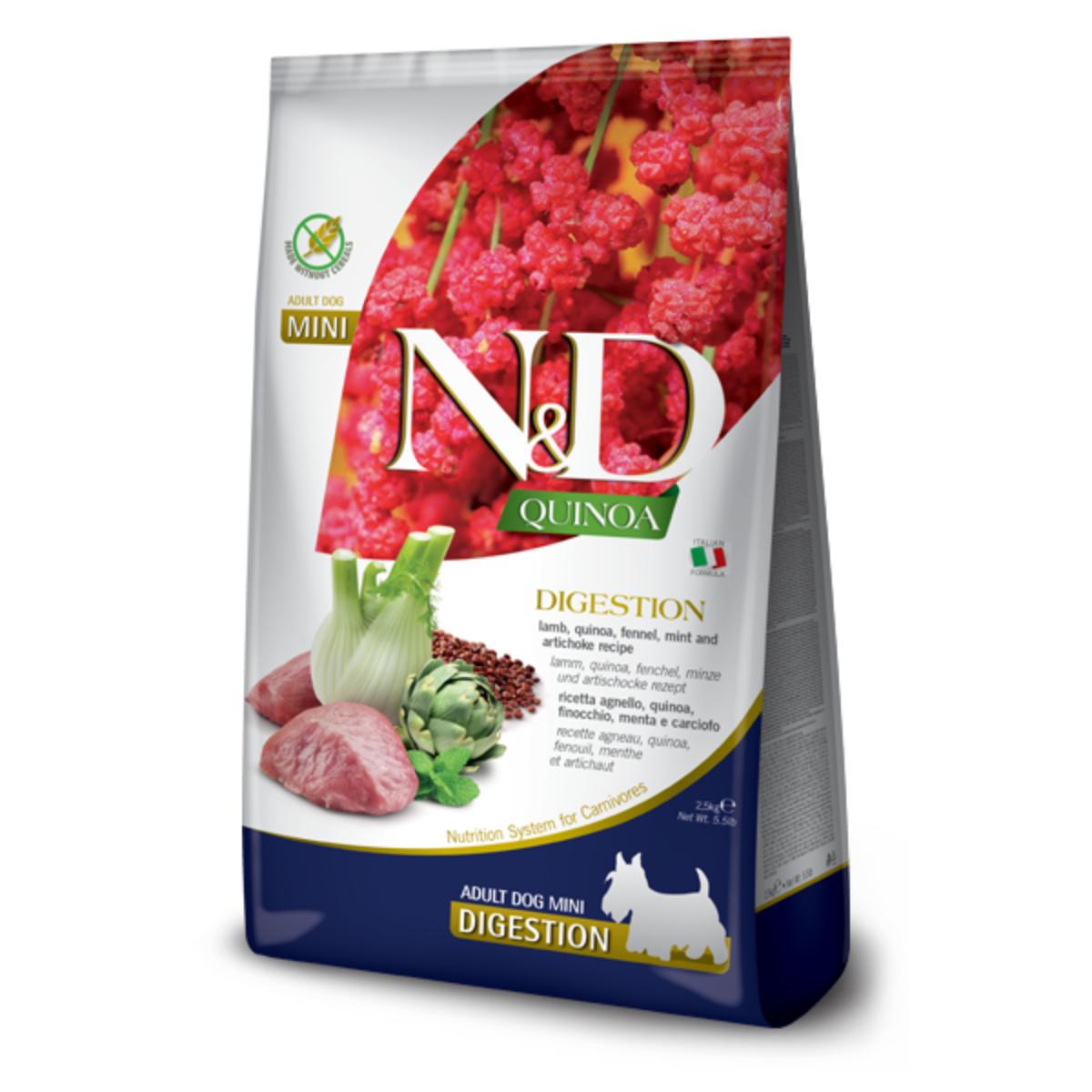 N&D Digestion Adult Mini Agnello Quinoa 7KG