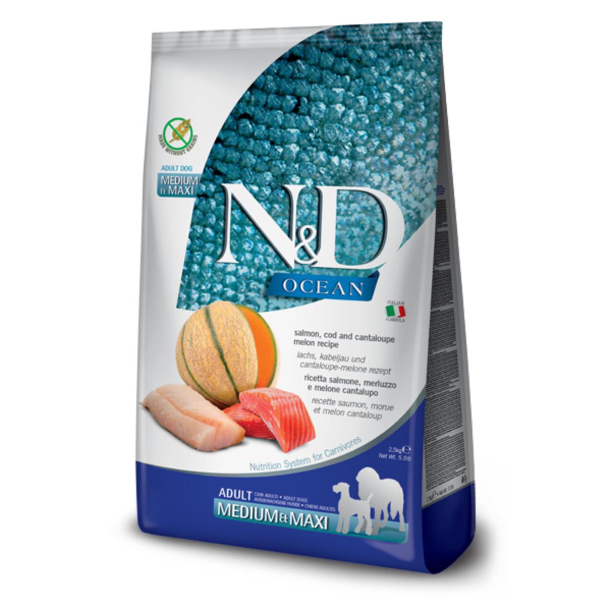 N&D Ocean Adult Medium Maxi Salmone e Merluzzo