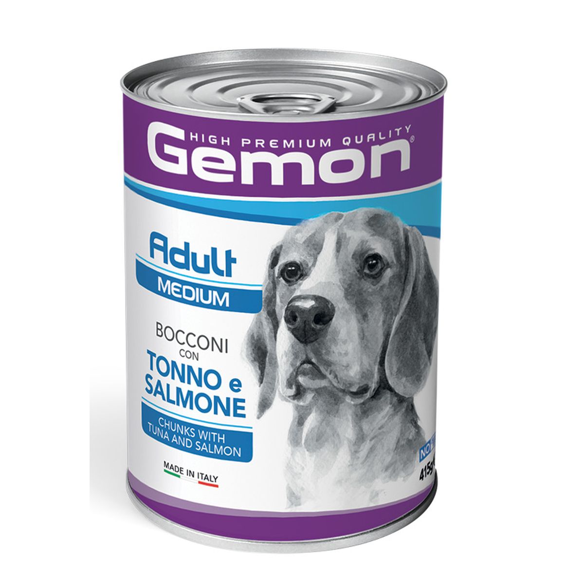 Gemon Dog Adult Medium Lattina 415G TONNO E SALMONE
