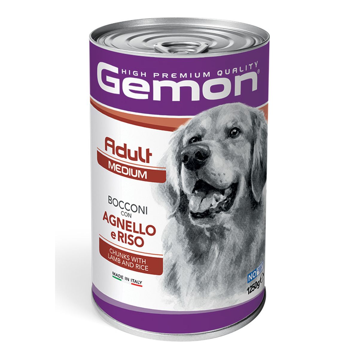Gemon Dog Adult Medium Lattina 1.2KG AGNELLO E RISO