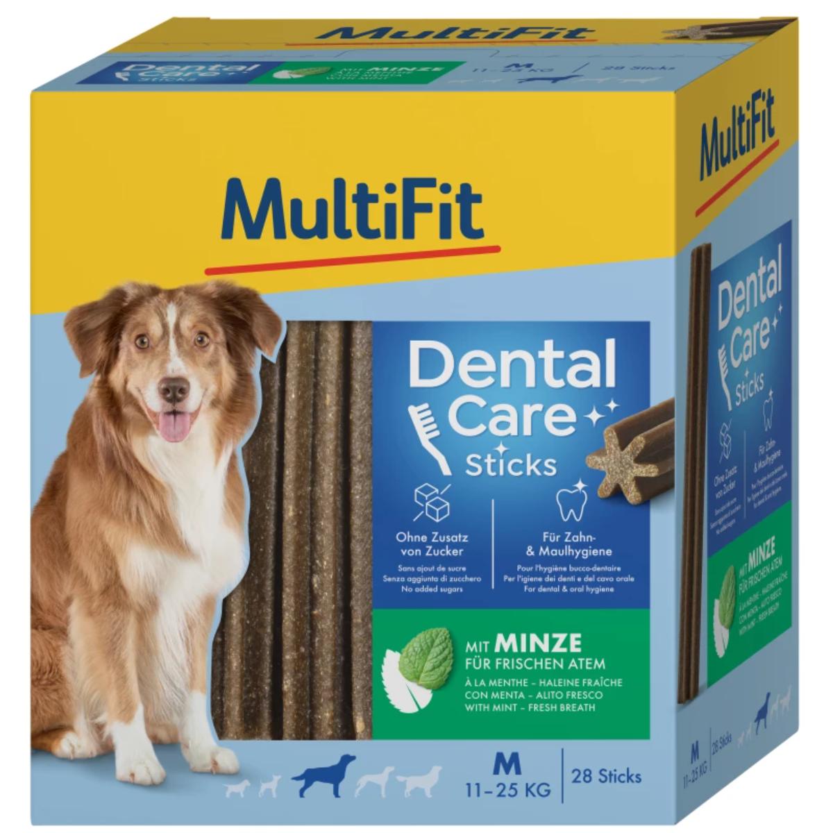 MultiFit Snack Dental Care Mint Sticks M